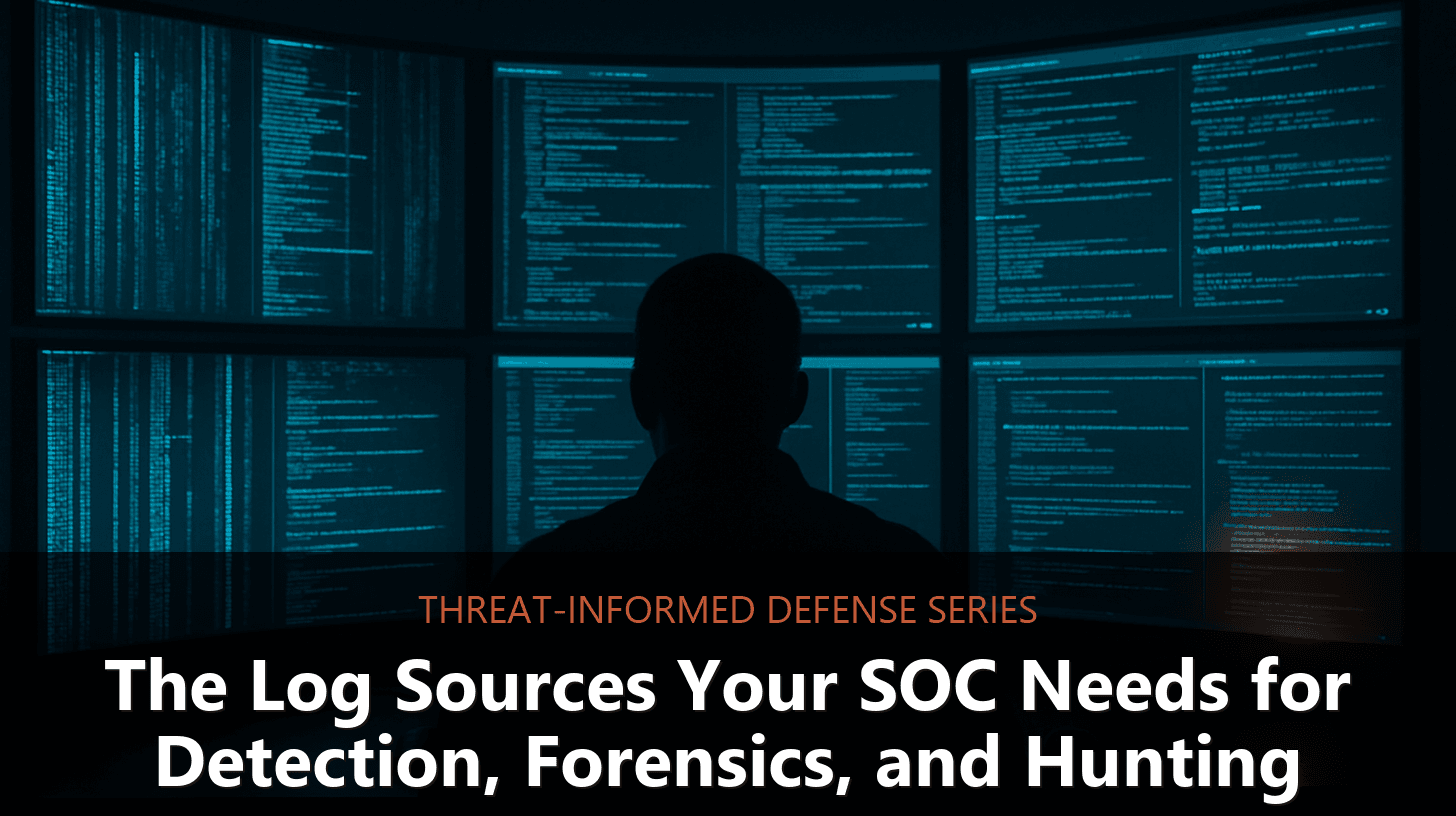 The Log Sources Your SOC Needs for Detection, Forensics, and Hunting
